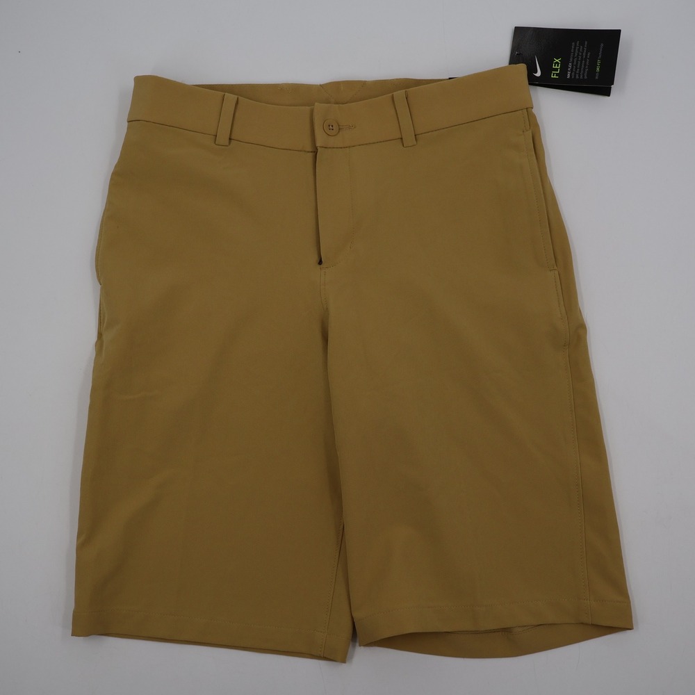 Nike Flex Golf Shorts Boys Large L Tan Dri-FIT Standard Fit AJ5502-723